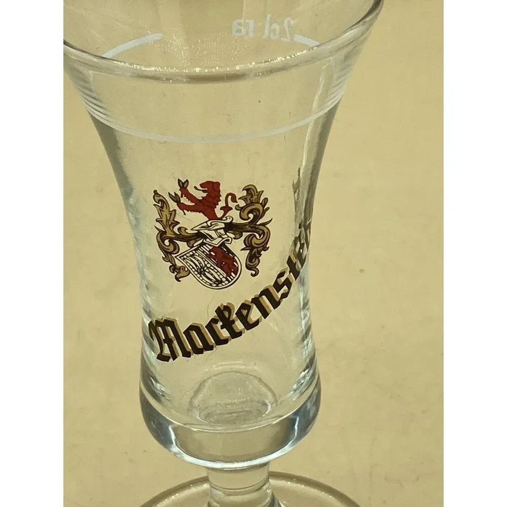 Vintage Martenstedter LOT 2 Shot Glass Bremen Germany Weizenkorn 2cl